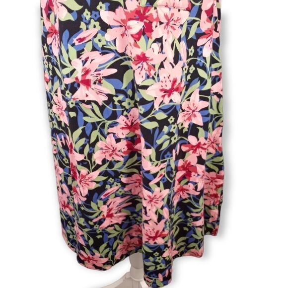LULAROE PINK FLORAL HI-LO DRESS SZ. XS EUC - Picture 4 of 7